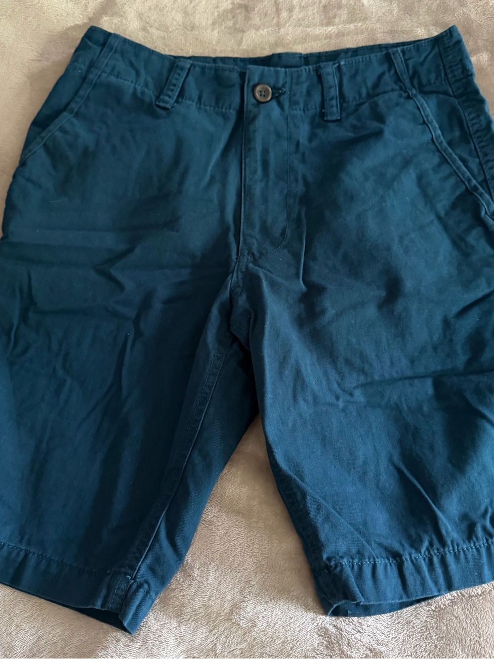 (B)NWOT Men's Blue Casual Flat Front Shorts
